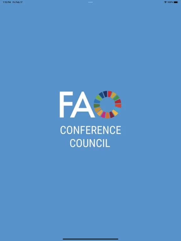 Capturas de tela do FAO Conference and Council iPad 