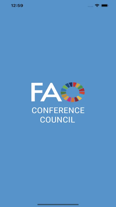 Capturas de tela do FAO Conference and Council