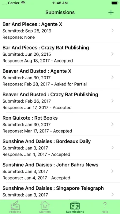 Screenshot di WriteTrack - Track Submissions