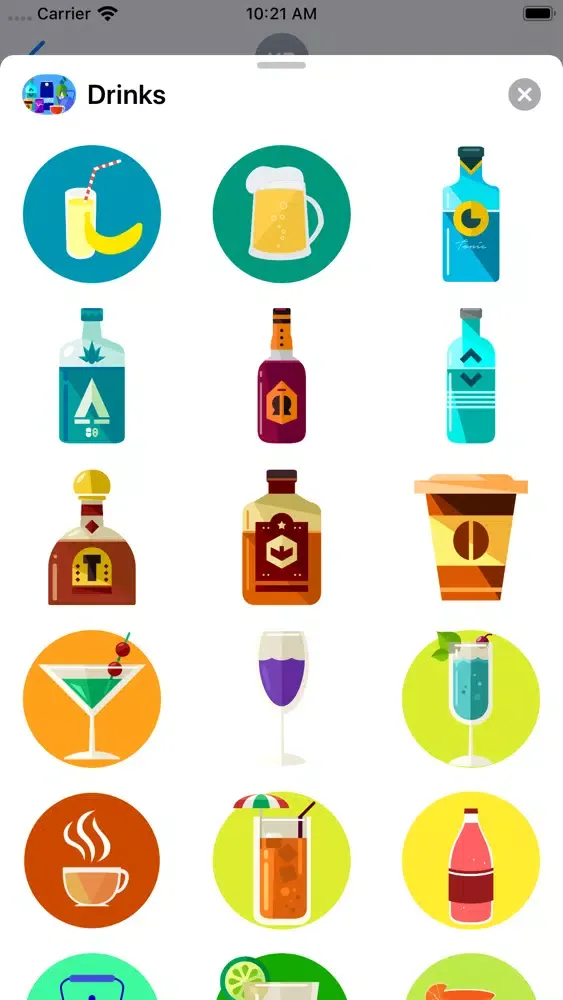 Capturas de pantalla de Drinks Sticker Pack