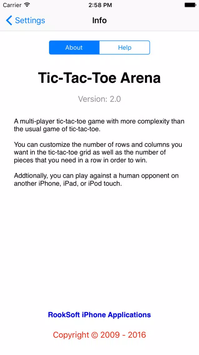 Tic-Tac-Toe Arena Ekran Görüntüleri