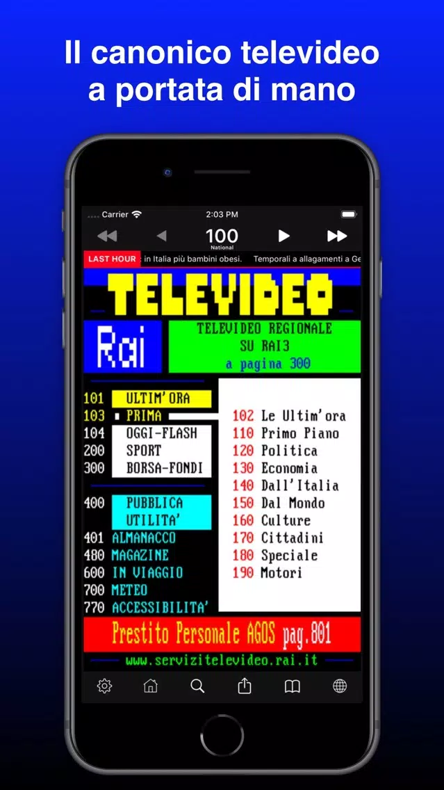 Tangkapan layar Televideo²