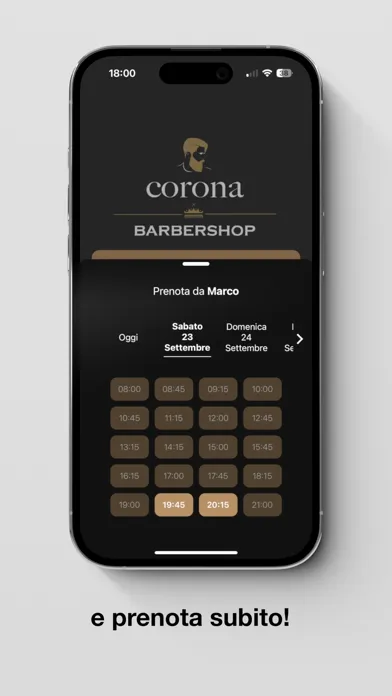 Tangkapan skrin Corona Barbershop