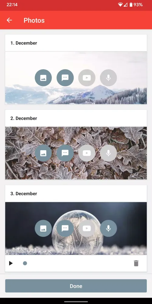 MyAdvent Screenshots