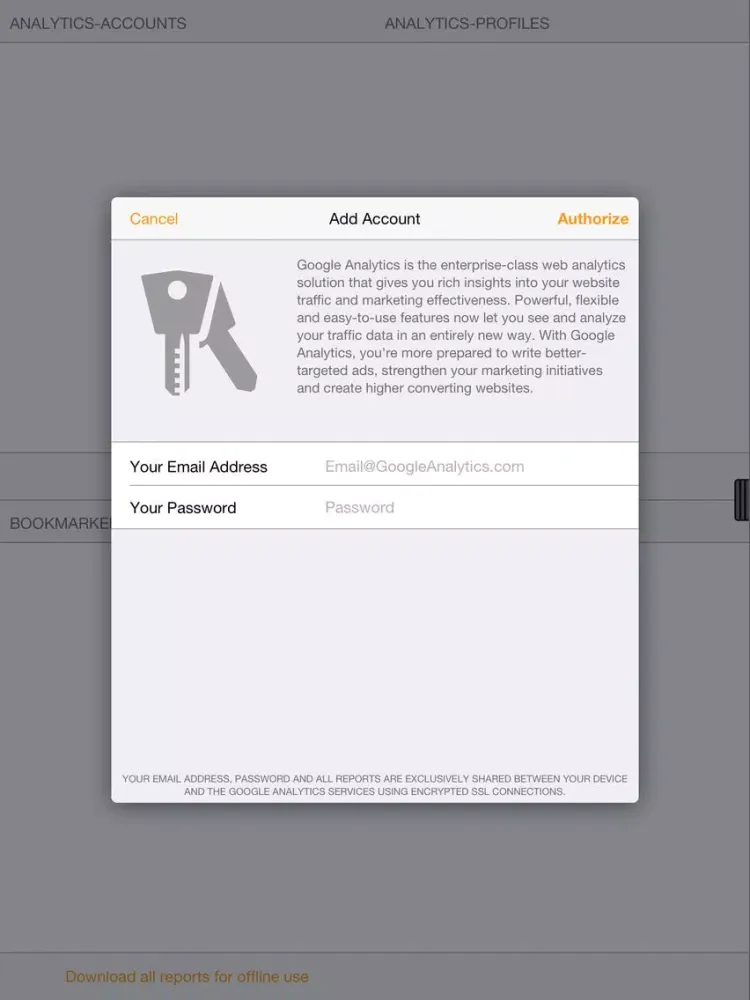 Analytics for iPad - Google Analytics made easy iPad  スクリーンショット
