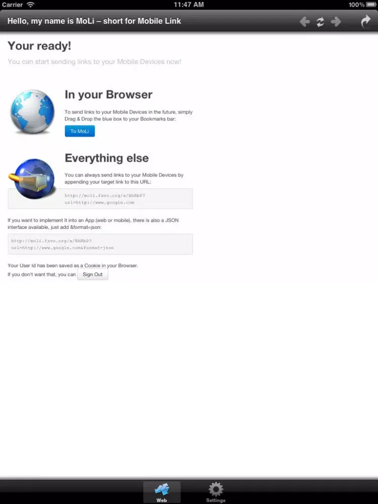 Mobile Link iPad 应用截图