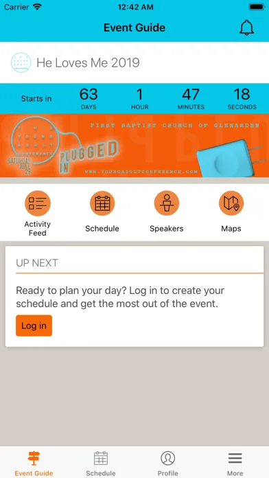 Ảnh chụp màn hình của FBCG Events