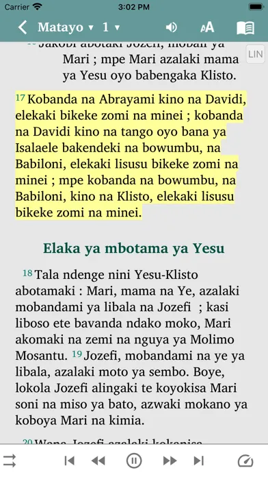 BIBLE NA NGAI, Bible Lingala應用截圖