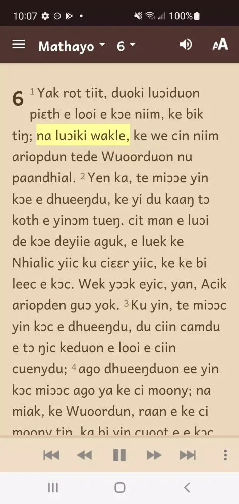 Dinka, Padang Bible Screenshots