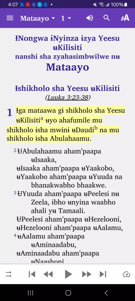 Captures d'écran de Safwa Bible