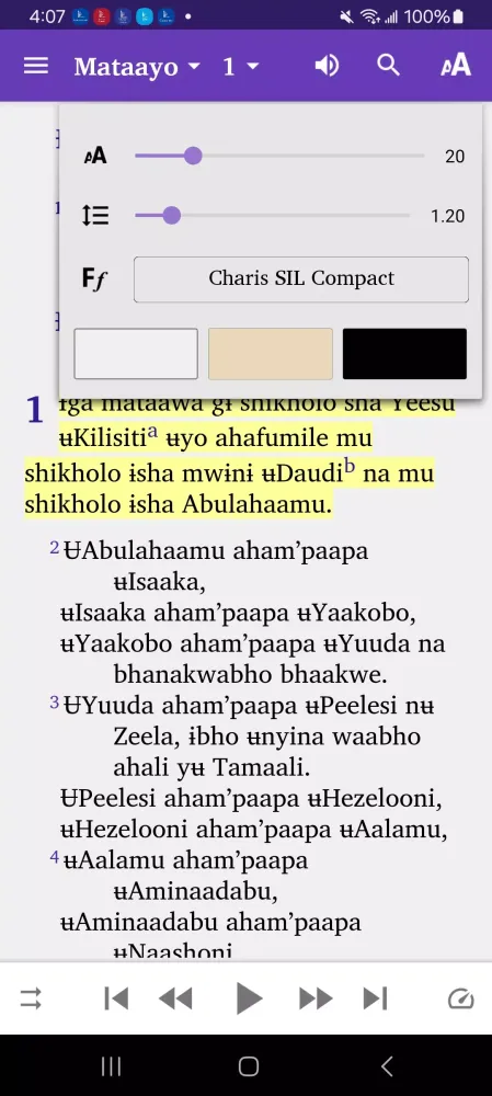 Captures d'écran de Safwa Bible