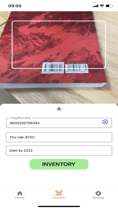 Ảnh chụp màn hình của libScanner
