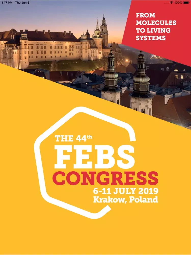 FEBS Congress 2019 iPad 应用截图