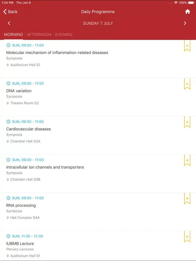 FEBS Congress 2019 iPad 应用截图