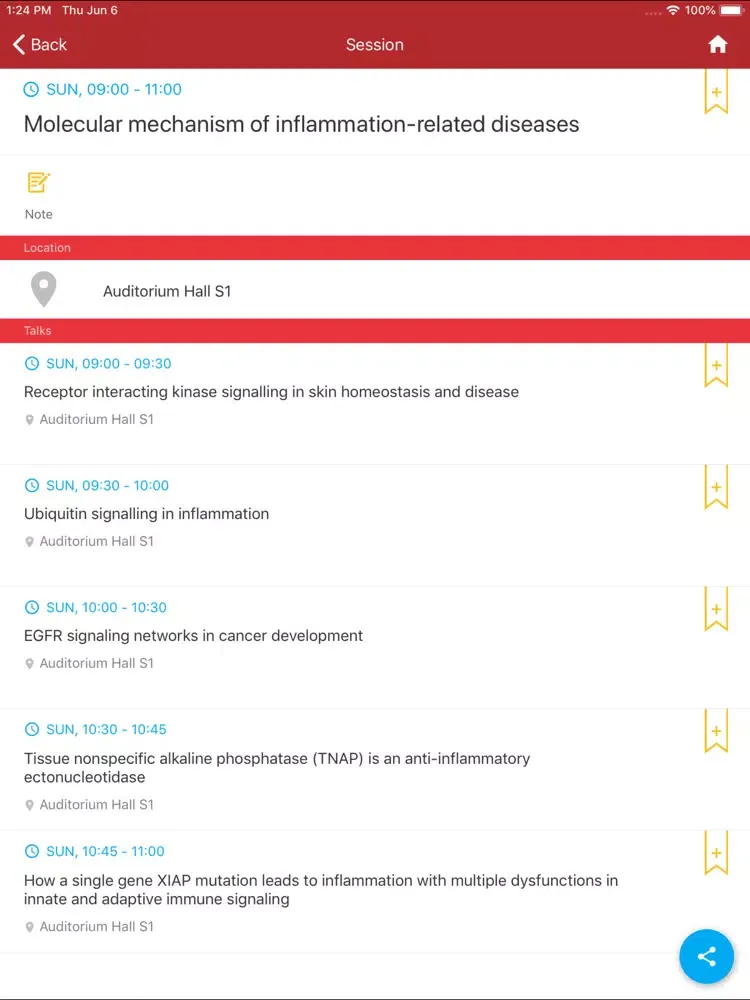 FEBS Congress 2019 iPad 应用截图