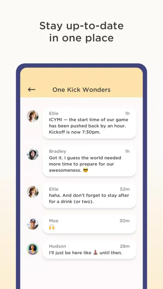 Field — rec sports + wellness Screenshots