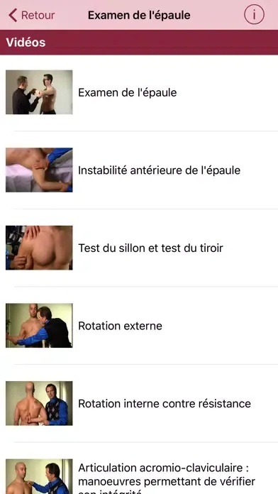 Examen de l'épaule Screenshots