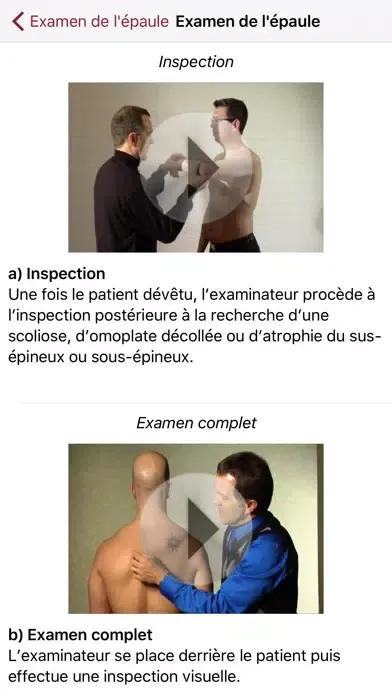Examen de l'épaule Screenshots