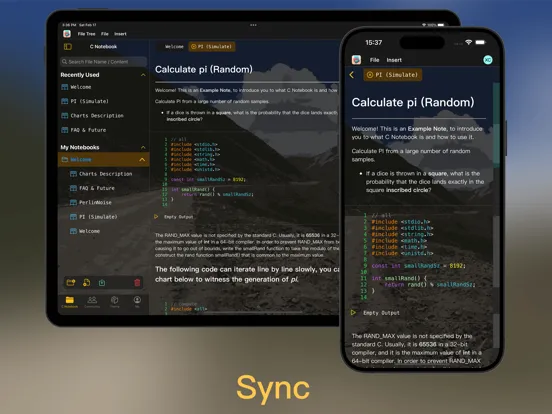 C Notebook iPad  Screenshots