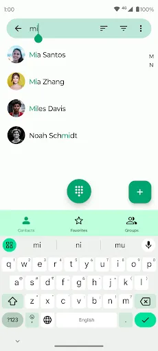 Captures d'écran de Fossify Contacts
