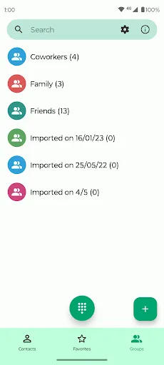 Captures d'écran de Fossify Contacts