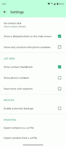 Captures d'écran de Fossify Contacts
