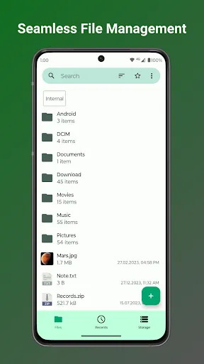 Screenshot di Fossify File Manager