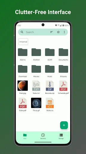 Screenshot di Fossify File Manager