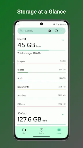 Screenshot di Fossify File Manager