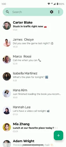 Screenshot di Fossify SMS Messenger