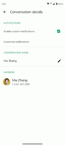 Screenshot di Fossify SMS Messenger