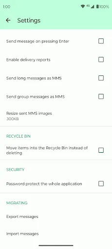 Screenshot di Fossify SMS Messenger