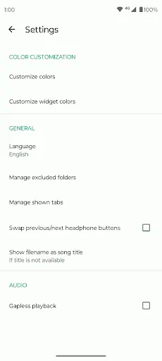 Captures d'écran de Fossify Music Player