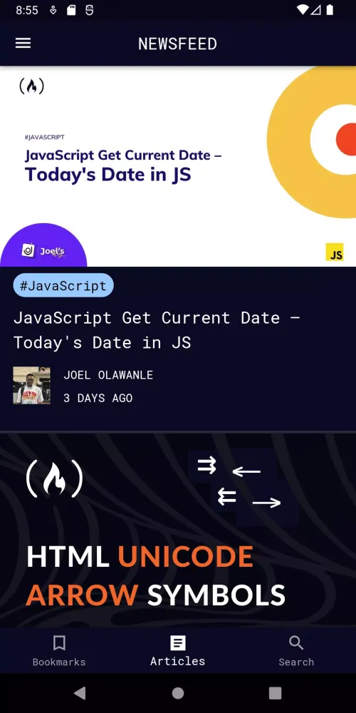 freeCodeCamp Screenshots