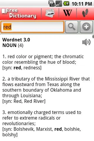 Screenshot di Free Dictionary Org