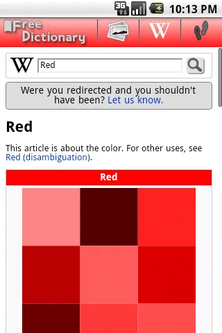 Screenshot di Free Dictionary Org