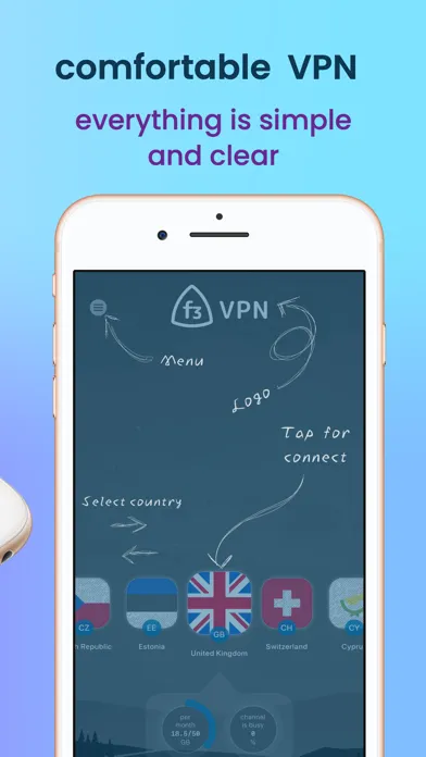 Ảnh chụp màn hình của f3 vpn - simple VPN