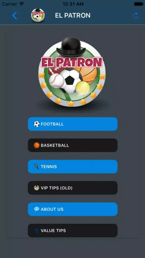 El Patron Betting Tips سکرین شاٹس