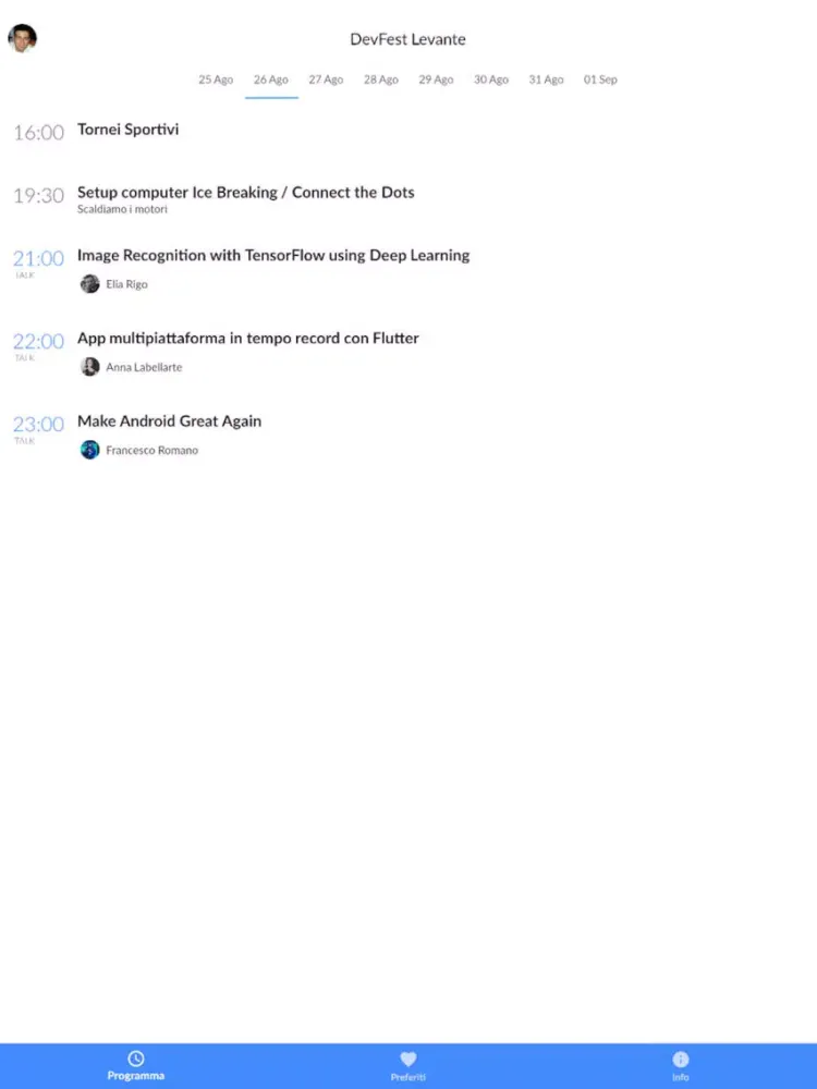 Captures d'écran de DevFest Levante 2018 iPad 