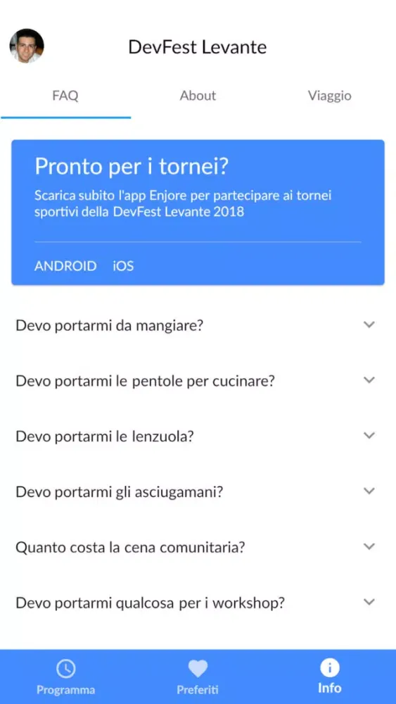 Captures d'écran de DevFest Levante 2018