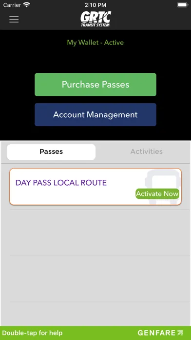 GRTC Mobile app سکرین شاٹس