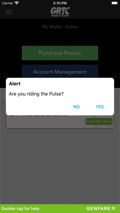 GRTC Mobile app سکرین شاٹس