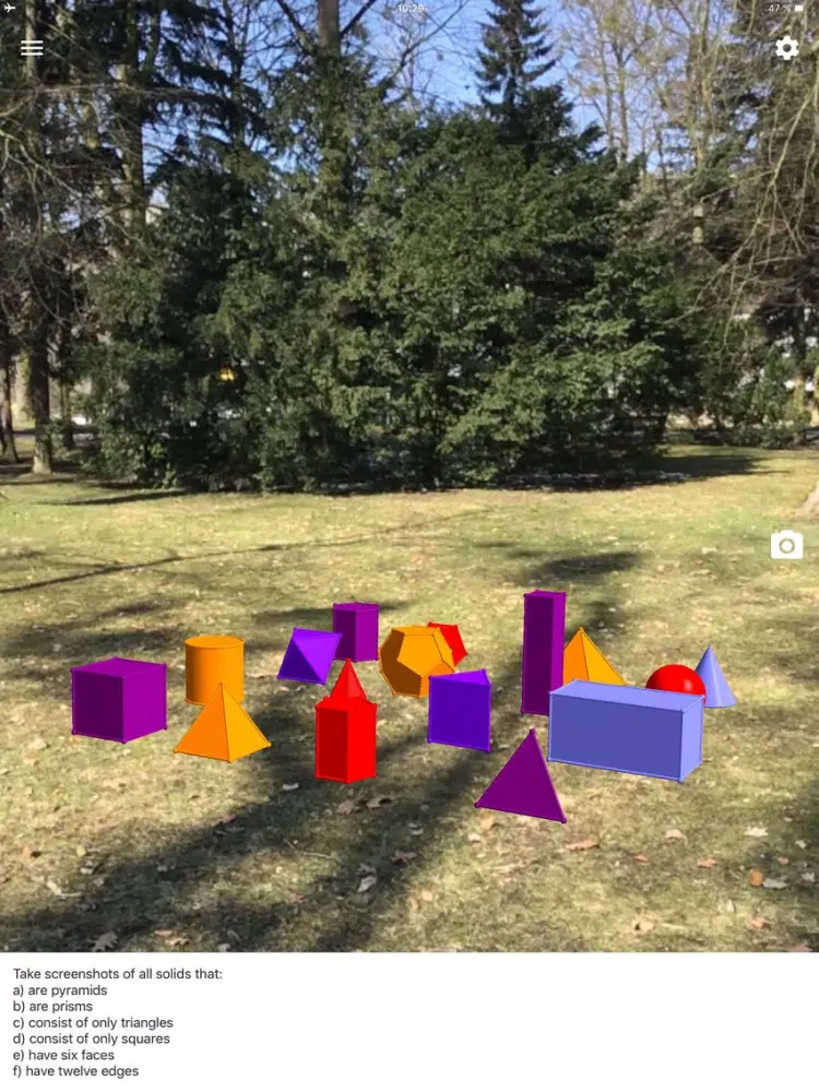 GeoGebra Augmented Reality iPad  स्क्रीनशॉट