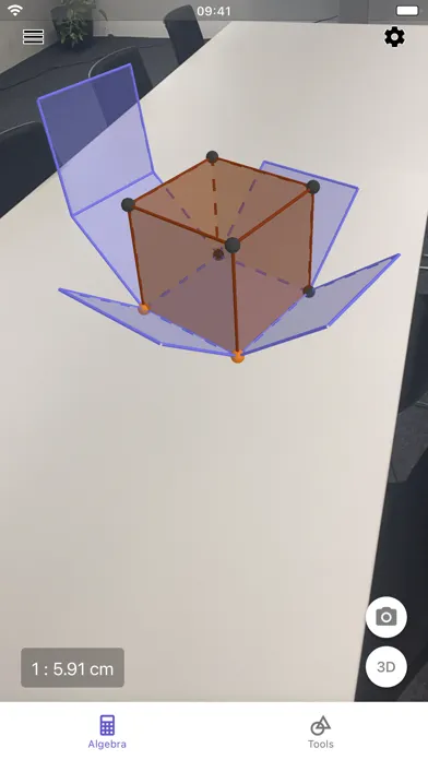 Capturas de pantalla de GeoGebra Calculator Suite