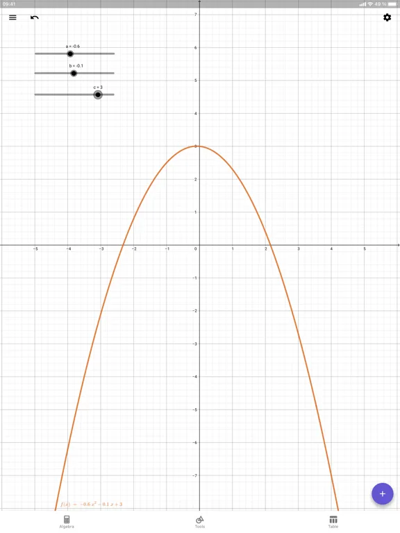 Captures d'écran de GeoGebra Graphing Calculator iPad 