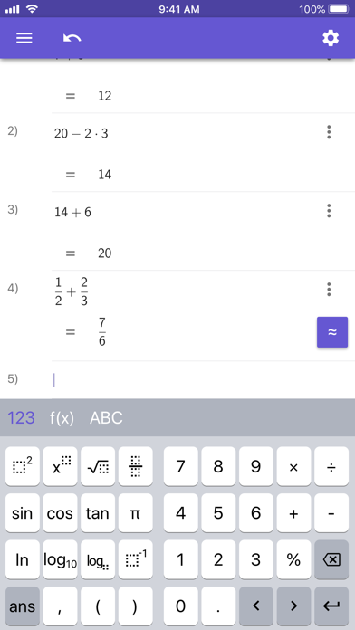 GeoGebra Scientific Calculator स्क्रीनशॉट