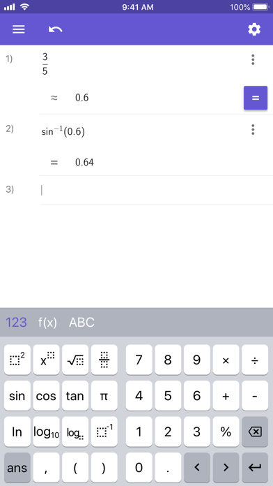 GeoGebra Scientific Calculator स्क्रीनशॉट