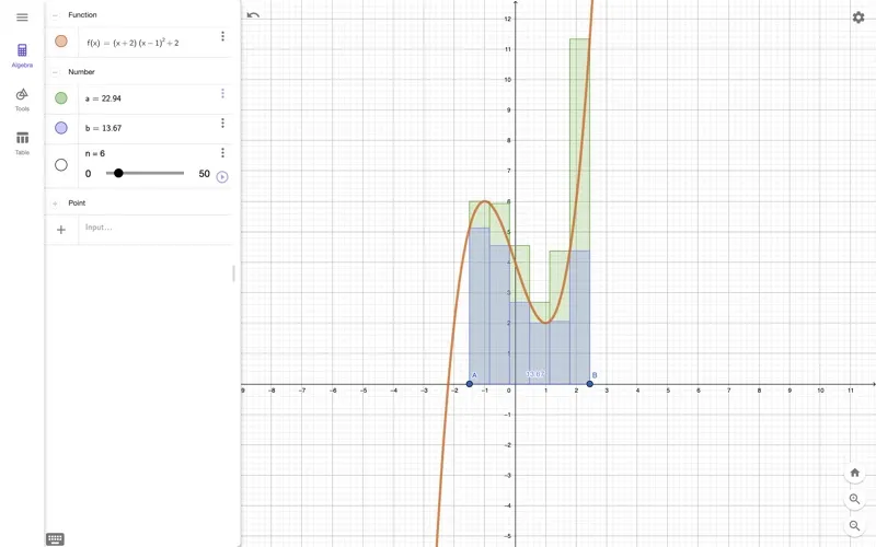 Zrzuty ekranu GeoGebra Graphing Calculator