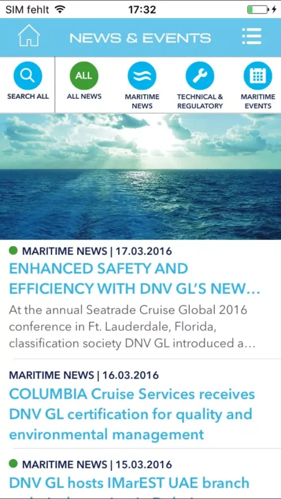 Capturas de pantalla de DNV GL Maritime