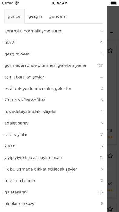 Скриншоты Gezgin Sözlük